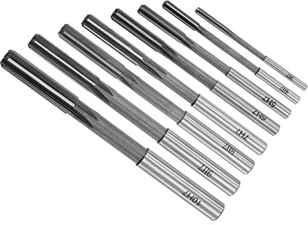 CoCud Mandrino Alesatori Set, 3mm 4mm 5mm 6mm 7mm 8mm 9mm 10mm Diametro H7, Fresatura Fresa - (per Tornio Perforazione Macchina), 8 pezzi