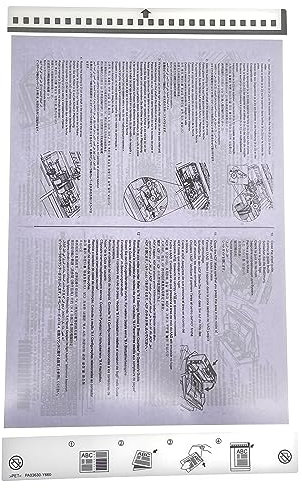 OKLILI 20 x PA03360-0013 Trägerblätter, kompatibel mit Fujitsu jedem A4-Scanner, Scan A3 B4, ungerade Größe, Papiermagazin, faltig, gefaltet, Clip