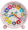 EUNEWR Kinderwecker Digital, Kinder Digital Wecker Ohne Ticken, Kinderwecker Ohne Ticken für Schulkinder Mädchen Jungen (Rosa)