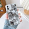 XIZYO Clear Rose Case for iPhone 11 6.1 Inch, Cute Rose Flower Floral Pattern Slim Shockproof Phone Case, for Girls Women Soft TPU Luxury Transparent Protective Case, Black