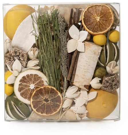 ANDALUCA Maison Box Fragrance Potpourri Decorative Vase & Bowl Filler Home Décor (Citrus Verbena)