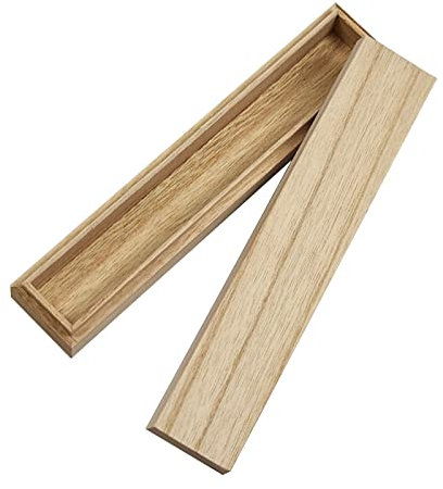 Natural Paulownia Wood Boxes Stationery Organizer Pencil For Case Small Gift Box For Storing Cosmetics Jewelry Sundrie Small Wooden Storage Box Large For Organizing Decorative With Lid For Adults