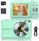 Sevenat Digitalkamera FHD 1080P 44MP Fotokamera Fotoapparat Digitalkamera mit 32G Karte 16X Digitalzoom Kompakt Einfache Tragbare Digital Kamera für Kinder Senioren Mädchen Anfänger Teenager(Grün)