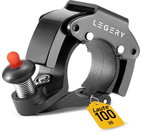 Legery Fahrradklingel Extrem klein Mini Fahrrad Klingel, Lenkerklingel Fahrradglocke,100DB Laut Rostfreier Aluminium Glocke für Mountainbike Rennrad Kinderfahrrad 22-24mm Lenker