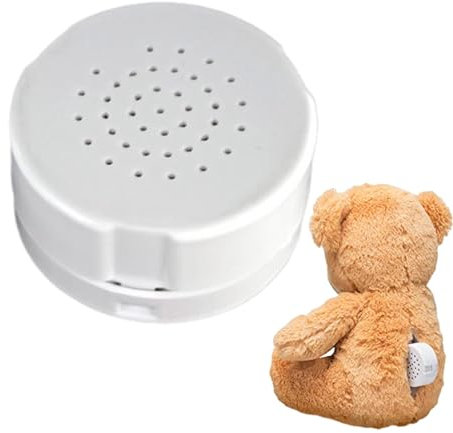 Diktiergerät Für Stofftiere, Aufnehmbare Sprachbox, Mini-Sprach-Soundbox, Beschreibbarer Stofftiereinsatz Mit Ton, 30 Sekunden Voice Box Modul, Audioaufnahmegerät Für Kissen, Kuscheltiere Und Decken