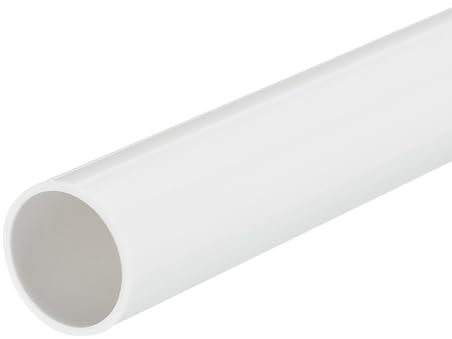 QUARKZMAN Tube Rigide en PVC Tube Rond 21mm ID 25mm OD 33cm de Long Blanc pour Manchon de Câble de Conduite d'Eau
