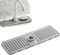 2 in 1 Absorbent Silicone Mat, Kitchen Sink Mat Custom Fit for All Faucets, Sink Mat Kitchen Mats，Neat Kitchen Storage (Gray, 1PCS)