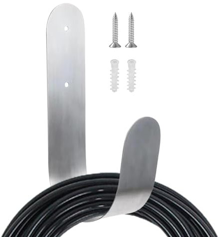 Arrovarp Robuster Schlauchhalter, Gartenschlauchhalter,Edelstahl-Schlauchaufhänger - Gartenschlauchhaken zur Wandmontage, tragbarer Wasserschlauchhalter, Gartenzubehör für den Garten