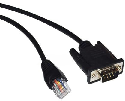RIKYJIC Cable adaptador DB9 macho a RJ45 macho para PLC Siemens S7-200 a través de control de comunicación MODBUS y línea de conexión de datos Delta Inverter (1,8 metros)