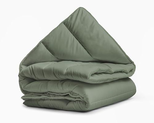 Sleeptime Bettdecke - Grün - 240 x 200 - Waschbare Bettdecke - Mit Kissenbezug - 4 Jahreszeiten