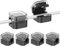 Lsoar 6 Stück Kabelhalter selbstklebend für Schreibtisch, Kabelclips für Nachttisch, Kabelhalter magnetisch schwarz für Ladekabel, HDMI, USB, Audiokabel, Kabel Organizer magnetisch