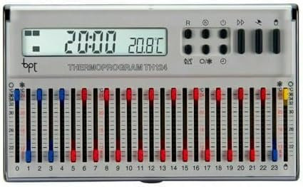 CAME BPT TH/124 CRONOTERMOSTATO GIORNALIERO DIGITALE A CURSORI DA PARETE