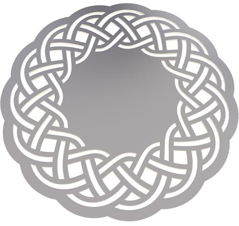 Celtic Knot G0288 Round Replacement Grill Grate for kettle grills from Weber, Napoleon, Rösle Carbon Steel / 55 cm for 57cm grill