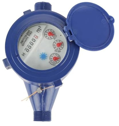 Wasserzähler, G5AB Wasserzähler Wasserdurchflussmesser 15mm 1/2 Zoll Kaltwasserzähler Kompatibel Mit Garten & Heimgebrauch Nasstisch Messwerkzeug