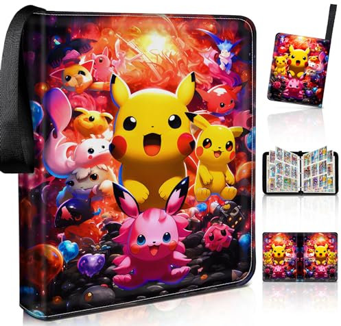 Sammelalbum für Karten Extra, Karten Sammelalbum 520 Taschen 65 Seit, Kartenhalter Album Karten Ordner Heft, Geschenk für kinder