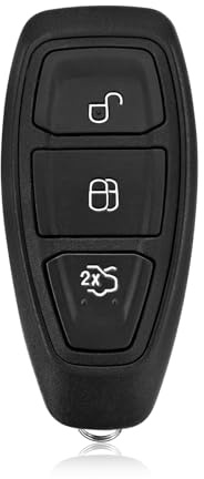 Keylessbest Replacement for 2015 2016 2017 2018 2019 Ford Focus w Manual Key Fob Remote Control KR5876268+ 3 Buttons 434MHz