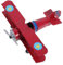 GARIOUANS Modelo De Avión Biplano De Hierro Retro Rojo Decoración Vintage para Hogar y Oficina Juguete Infantil y Adorno para Escritorio