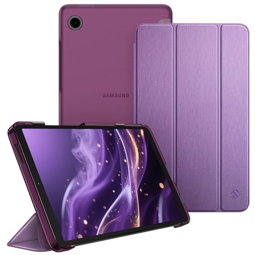 Fintie Hülle für Samsung Galaxy Tab A11 8,7 2025/ Tab A9 8.7 Zoll Tablet, Ultra Dünn Schutzhülle mit Transparenter Rückseite, Lila