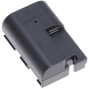 FOTGA Decoded LP-E6 Dummy Battery DR-E6 with USB-C Female Port for Canon EOS R R5 R5C R6 II R7 5DII 5DIII 5DIV 6D 6DII 70D 7D 7DII 80D 90D DSLR Camera SmallHD 501 502 702 Monitor