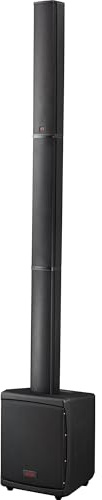 HH Audio Tensor GO Portable Battery Powered Column PA System – Rechargeable 800W All-in-One Speaker with 8” Subwoofer, 4-channel Mixer, Bluetooth Audio, with Carry Bag – Ideal for Buskers, DJs, Events