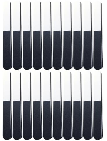 Lima Unghie Eva 20 Pezzi 240/320/1200 Grit, Striscia | Doppia Faccia, per False Unghie e Alluce, Levigatura Grossa e Fine, per Apprendista Nail Art