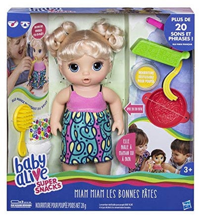 Baby Alive Miam Les Bonnes Pates Poupee Cheveu x Blonds C0963