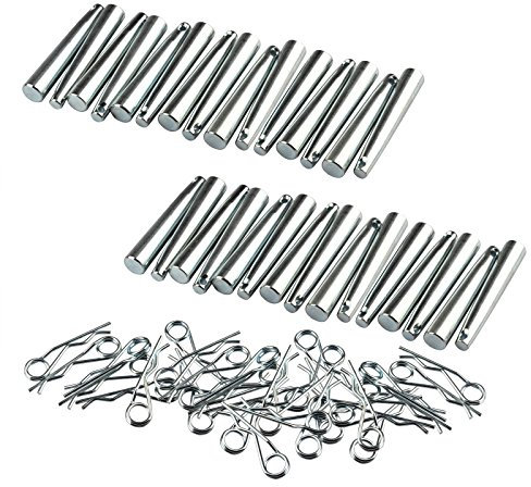 OTTFF Konische Kupplungsstifte mit R-Clip, Bühnenbeleuchtung, Traversenzubehör, Beleuchtung, Traversen, Ersatzteile, Länge 65 mm, max. Durchmesser 1 cm, 30 Sets