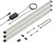 parlat LED Unterbau-Leuchte Siris, Touch-Dimmer, flach, je 90cm, je 1044lm, weiß, 3er Set