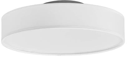 Lindby Ceiling Light Saira (Modern) in White Made of Textile for e.g. Living Room & Dining (1 Light Source,) from Ceiling lamp,