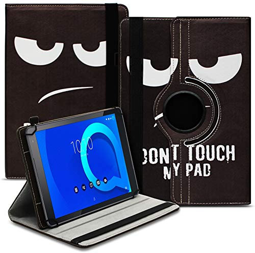 NAUCI Tablet Hülle kompatibel mit Alcatel 1T 10 Tasche Schutzhülle Case Schutz Cover 360° Drehbar 10.1 Zoll Etui, Farbe:Motiv 6