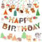 Set of 2 Woodland Party Supplies Animal Birthday Banner Woodland Animals Banner