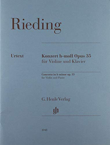 Violinkonzert h-moll op. 35 für Violine und Klavier: Instrumentation: Violin and Piano, Violin Concertos (G. Henle Urtext-Ausgabe)