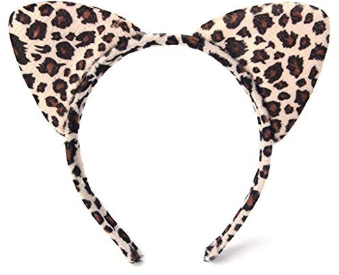 Ogquaton Mode Frauen Plüsch Tiger Leopard Katze Ohr Stirnband Haarband Cosplay Party Phantasie Kreative und Nützliche