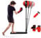 RELAX4LIFE Boxsack für Kinder & Erwachsene ab 8 Jahren, Punchingball 85-130 cm Höhenverstallbar, Box Set mit Rutschfestem Fußpedal, inkl. Boxhandschuhen Pumpe, Ideal für Stressabbau Fitness