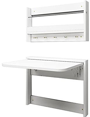 HXFAFA Klapptisch Wandmontage, Homeoffice Tischplatte, Wand-Klapptisch, Küchentisch Klappbar, für Schuppen/Büro/Waschküche/Hausbar
