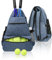 Tennis-Rucksack für Herren und Damen, Tasche für Schläger von Racquetball, Squash, Badminton, Pickleball und anderem Reise-Sport-Zubehör (blau)