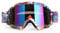 4-FQ Motocross Brille, Crossbrille, Hochwertige Motorradbrillen, ATV Dirt Bike Off Road Racing MX-Fahrbrille, Anti Fog UV Schutzbrille mit Double Lens Schaumstoffpolsterung