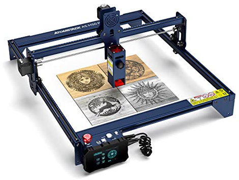 ATOMSTACK Grabador láser 40W, A5 M50 PRO Máquina de grabado láser, Máquina cortadora y grabadora láser CNC fuera de línea ultrafina, Grabado láser de diodo para madera, metal, piedra, vidrio