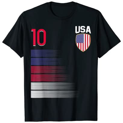 Trikot mit Fußballflagge USA T-Shirt