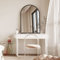 Dripex 60 x 90cm Arched Mirror, Arched Wall Mounted Mirror Home Decorative Bathroom Bedroom Living Room Dressing, Black