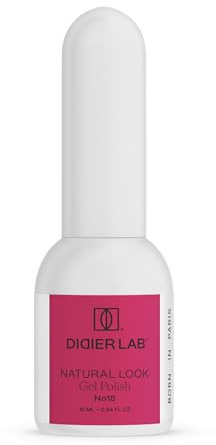 DidierLab - Premium UV Nagellack Natural Look No18 - UV Gel Nagellack - Farbgel für Gelnägel - Auftrag von 1 oder 2 Schichten Gel Nägel - Jelly Nail Polish - Leicht Aufzutragender Gel Polish