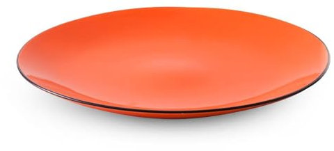 Egan Assiettes Collection Cocoricò. Objet fabriqué en porcelaine de couleur orange. Dimensions : 30 cm. La référence est 228019.