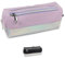 Fashion Stationery Pencil Case for Girls Large Pencil Cases for Teenagers Kids or Students Adult Lilac Big Capacity 2 Zip Compartment Secondary High School Pencil Pouch (Lilac)