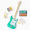 Fender x Loog 3-saitige Stratocaster-E-Kinder-Gitarre, 3-saitig, Anfänger-Set (Seafoam Green)