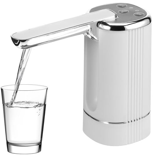Mikikit Dispensador De Agua Plegable De Botella De Agua Eléctrica Automática De Jarra De Agua Potable con Carga USB para Camping Oficina En Casa
