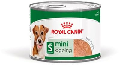Royal Canin Mini Ageing 8+ | 12 x 195 g | Alleinfuttermittel für kleine ältere und Senior Hunde (bis zu 10 kg) | Ab dem 8. Lebensjahr | Kann die Gesundheit ihres Hundes fördern