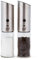 Grind Gourmet Electric Salt and Pepper Grinder Set, USB Rechargeable, Adjustable Coarseness, One-Handed Operation, Stainless Steel and Glass