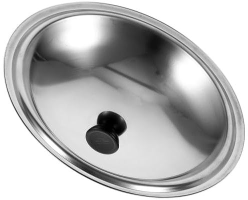 Ciieeo Topfdeckel Aus Edelstahl 32 Cm Pfannendeckel Aus Metall Universelle Bratpfannenabdeckung Ersatzschüsselabdeckung Für Kochtopf Gusseisenpfannen Kochgeschirr