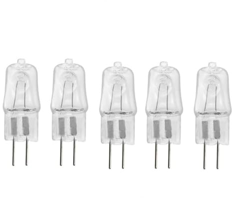 UGEFKMQ 5PC G4 Halogenlampen 220V 35W 220V Glühbirne Halogen G4 20W Halogenbirne Als Ersatz für Kristallkronleuchter, Schilderleuchten, Küchenbeleuchtung 10W