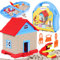 Haphiz Magic Play Sand für Kinder 3 4 5 6 7 8 Jahre Jungen Mädchen Sandbastelsets Magic Spielsand Koffer mit Sand Zaubersand Haus Magischer Sand Sensorisch Construction Sandspielzeug